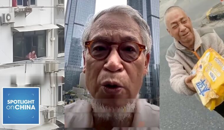 Oudere man uit Shanghai ventileert zijn woede na strikte lockdown van twee maanden (video)